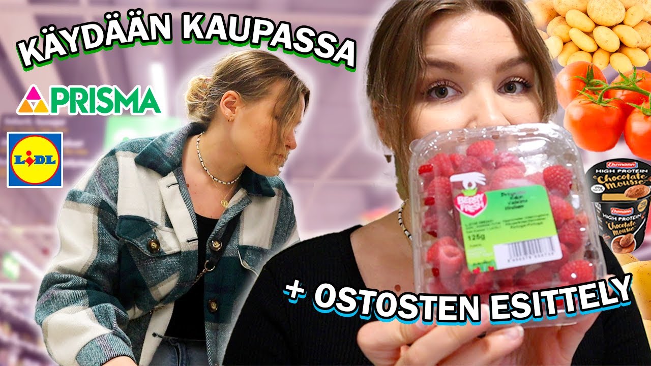 MENNÄÄN RUOKAKAUPPAAN 💃 + RUOKAOSTOSTEN ESITTELY 🛍️