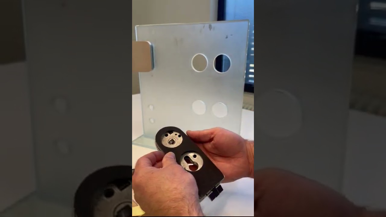Montagevideo Glastürschloss einbauen