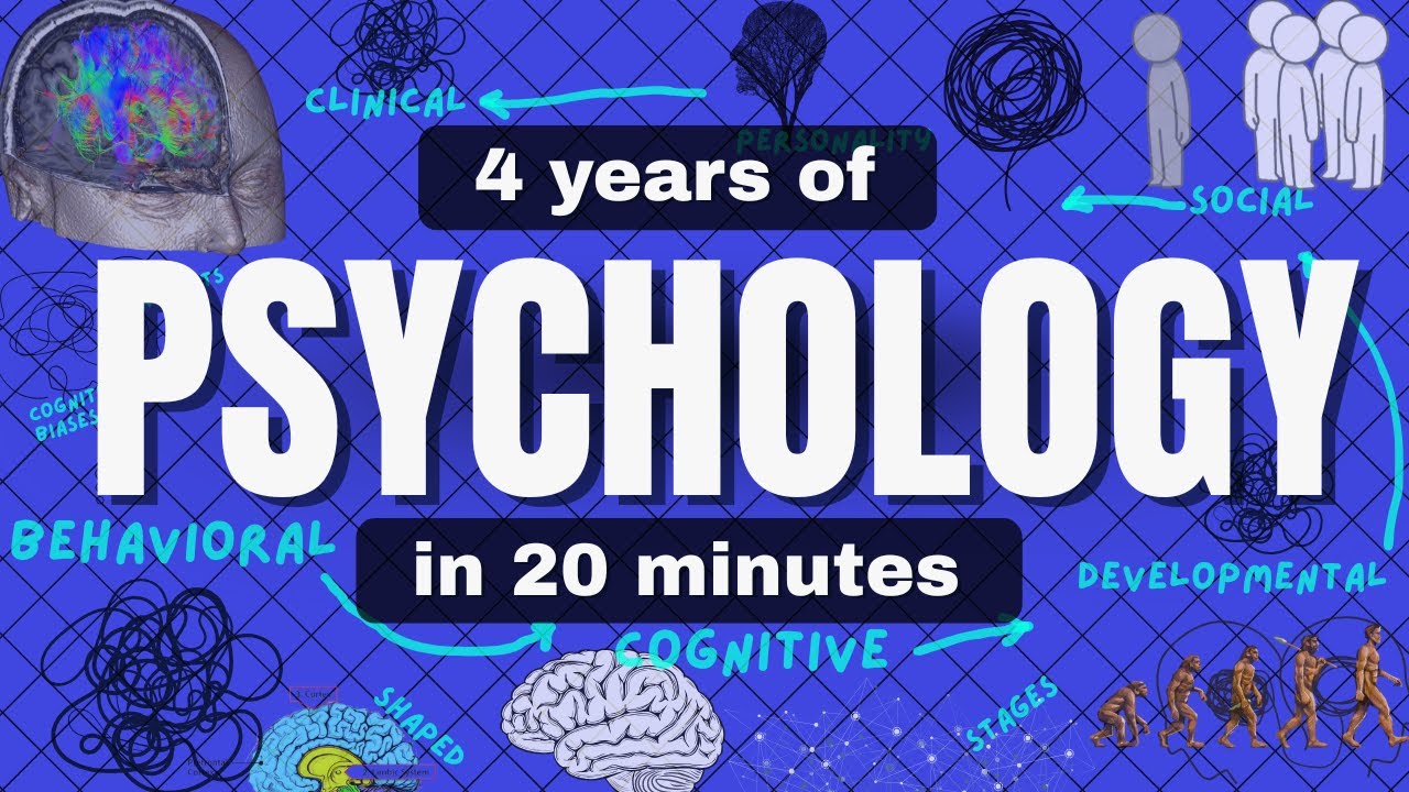 ALL OF PSYCHOLOGY (No BS, No Fluff) in 23 Minutes