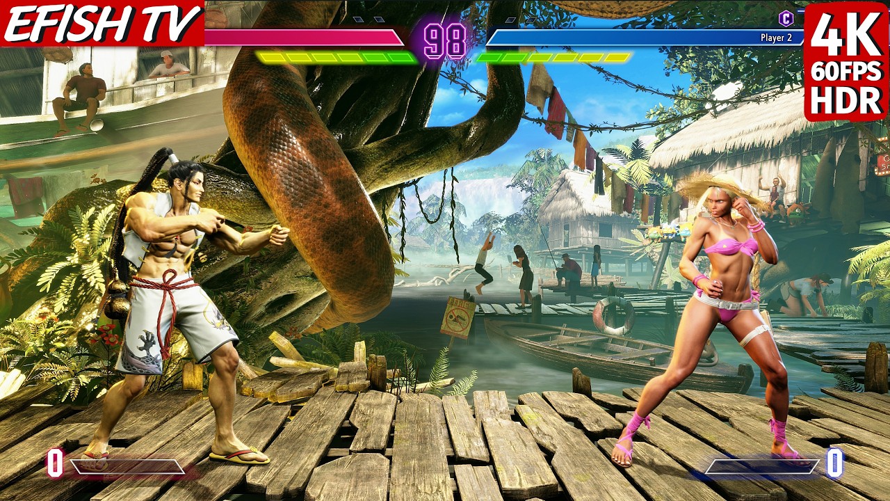 Jamie vs Bikini Cammy (Hardest AI) - Street Fighter 6