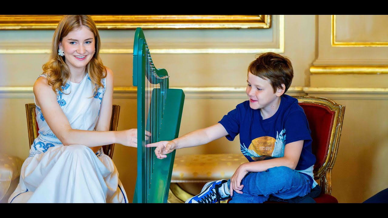 Princess Elisabeth welcomes patients from the Princess Elisabeth Children's Hospital at the Palace
