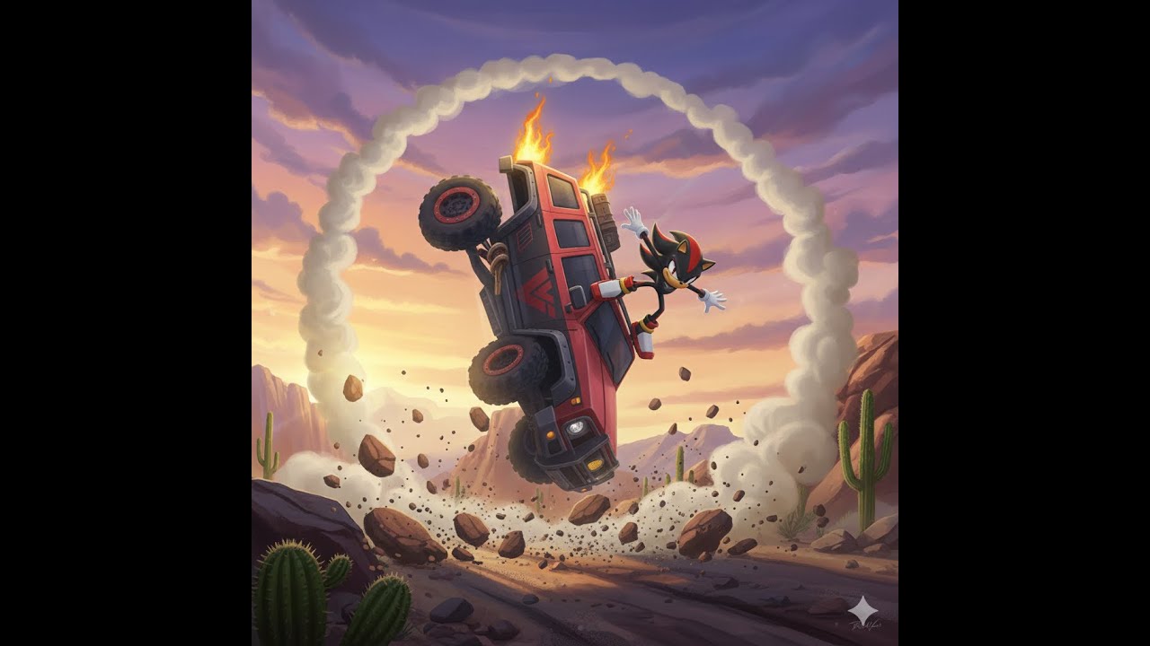 Sonic Racing CrossWorlds : Dure dure avec la grosse voiture Shadow !