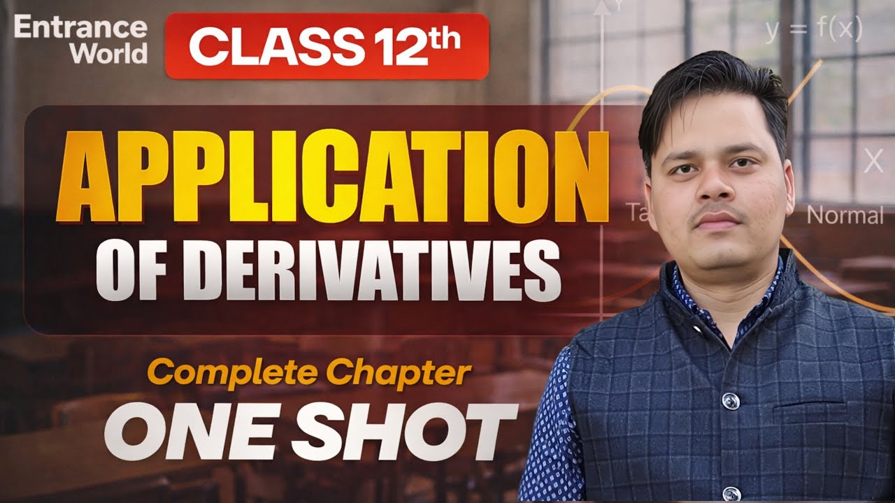 Application of Derivatives Class 12 | All Important Questions 🔥 | CBSE Board 2026 |@LUENTRANCEWORLD 