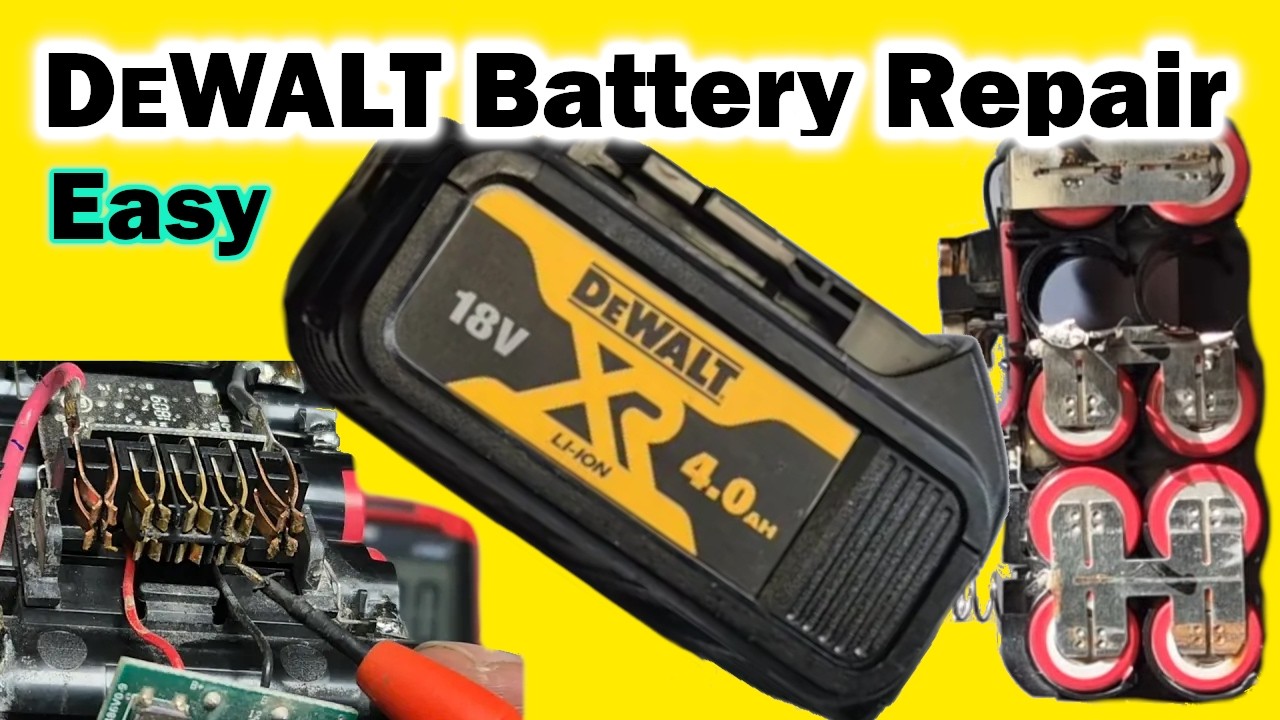 🔋   DeWalt Battery Repair from A to Z. Pin connection diagram. Everything you need to know.
