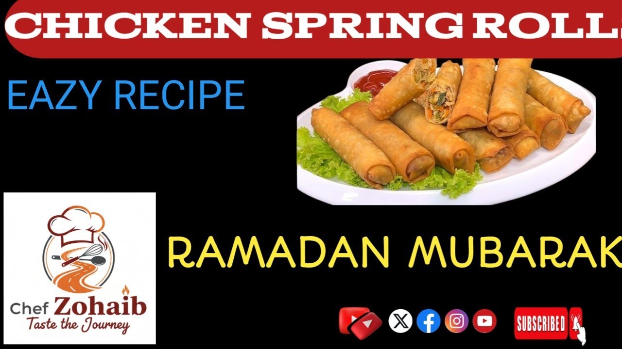 Chicken spring rolls recipe, Ramzan special recipe 2026