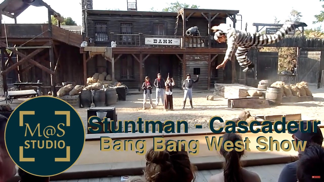 Portaventura - Bang Bang West FULL Show Stuntman CASCADEURS