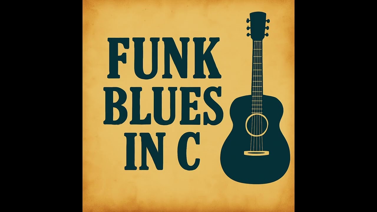 Funk Blues in C (No Guitar) Real Instruments Backing Track 125 BPM
