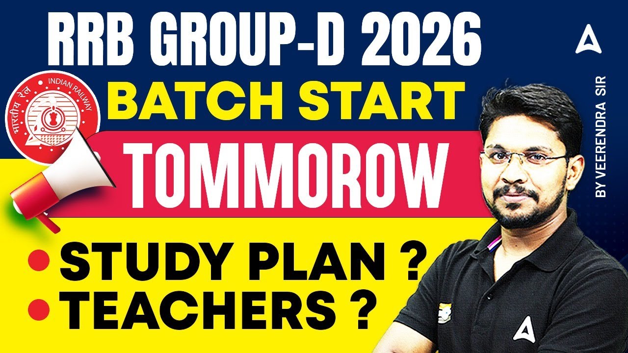 RRB Group D 2026 Vacancy | RRB Group D Best Batch 2026 | RRB Group D Syllabus & Study Plan