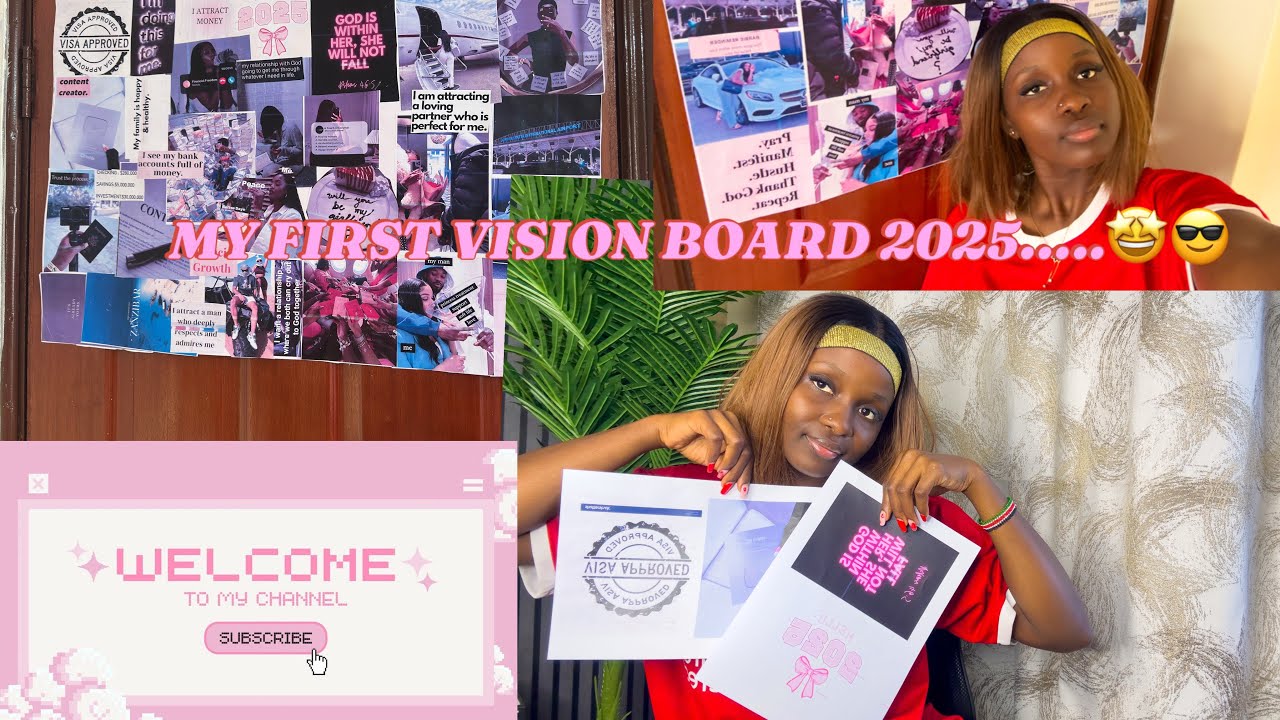 MY FIRST VISION BOARD 2025 🤭❤️|| God’s Favorite 🙏// Trust the process 🤲🏻🥰