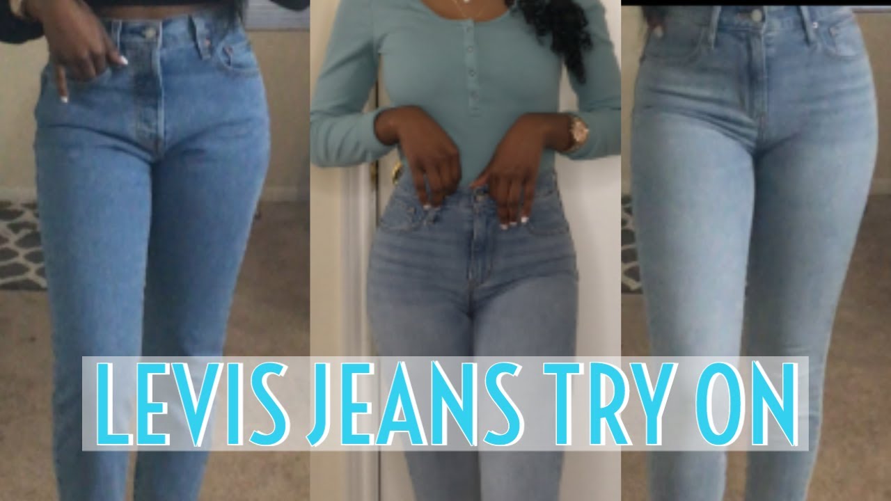 LEVIS JEANS 721 & 501 SLIM/PETITE TRY ON HAUL 2020