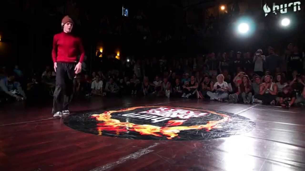 Bboy Tim One vs Bboy Uzi Rock BURN BATTLE SCHOOL 2014