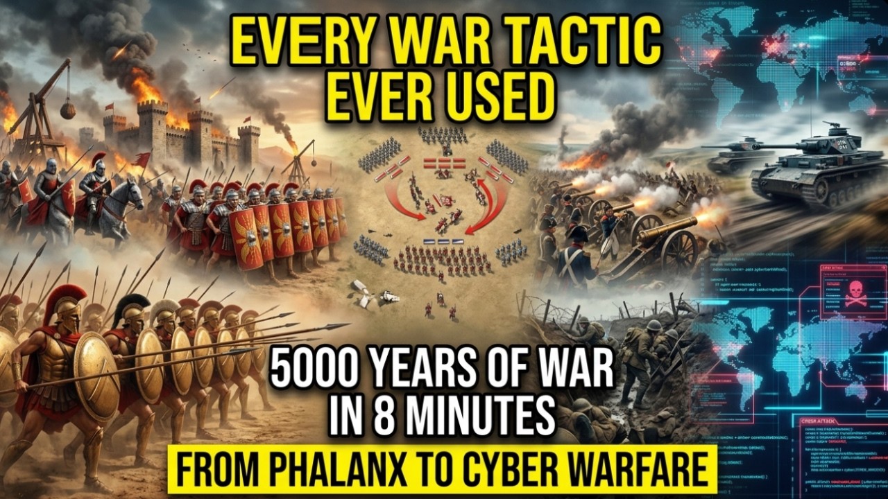 Every War Tactic Ever Used - Explained in 8 Minutes | TSF | The Scribble Fact