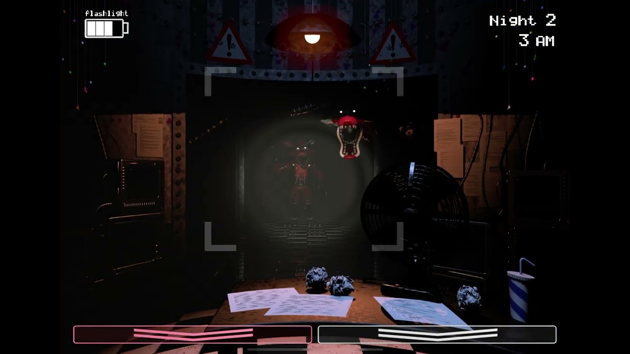 Playing fnaf 2. Part 3 finally beat night 2
