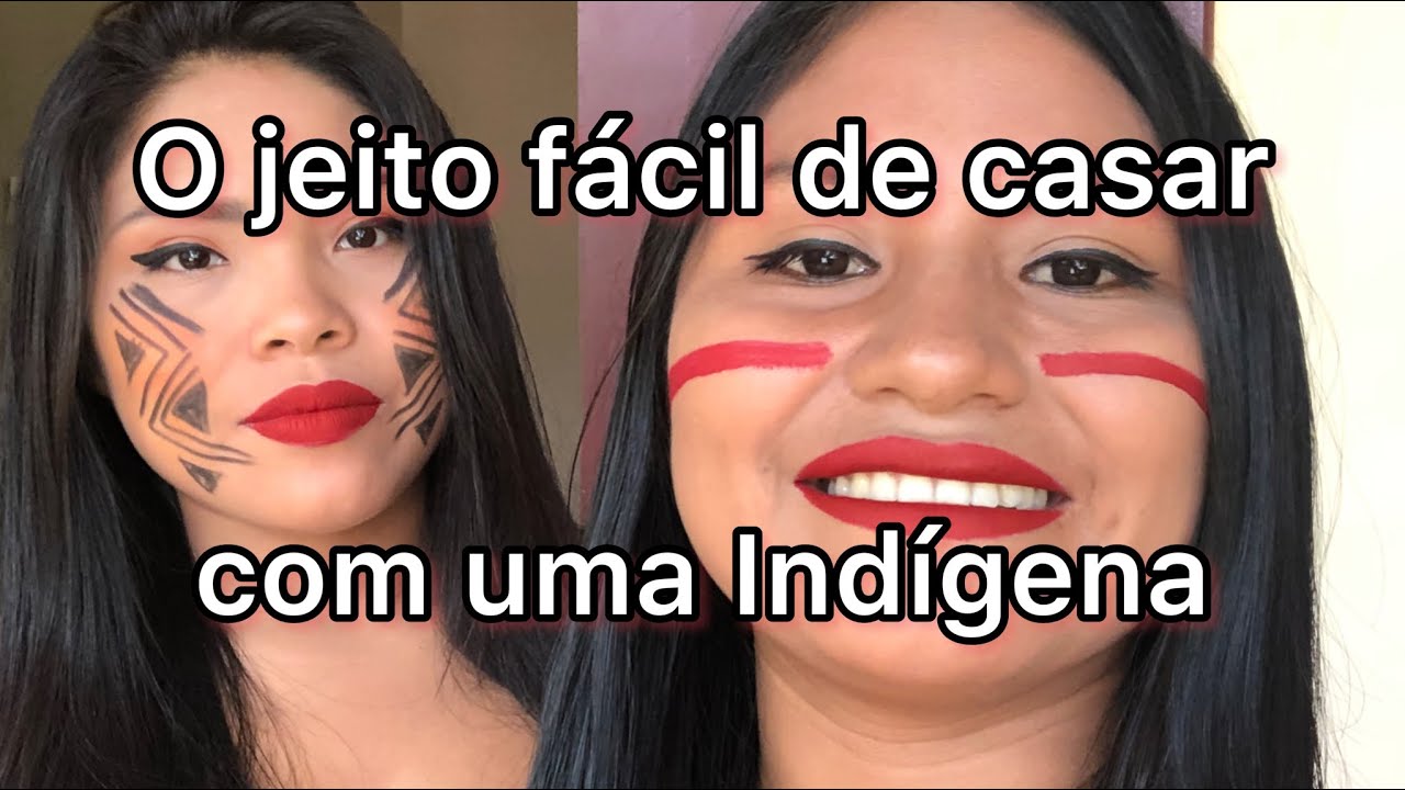 Produção de maquiagem Natural Indígena
