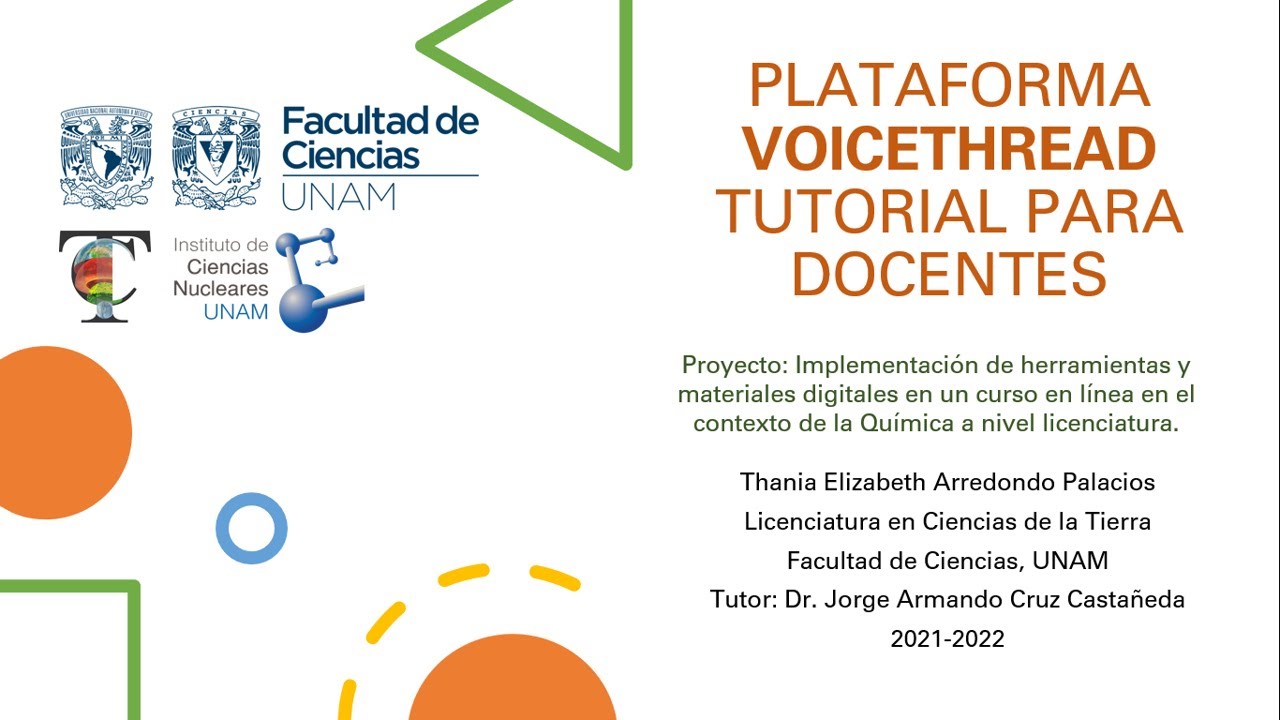Plataforma VOICETHREAD: tutorial para docentes