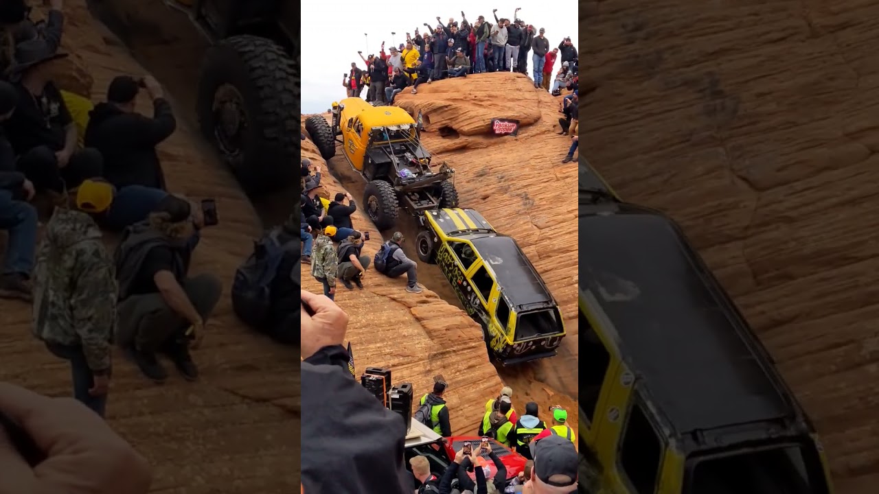 Matts Largest Off-road Wrecker sails up the Chute while Lizzy dangles behind. Off-road Wrecker Games