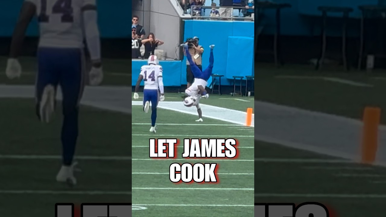 JAMES COOK 64-YARD TOUCHDOWN RUSH VS CAROLINA PANTHERS #bills #panthers #nfl #shorts