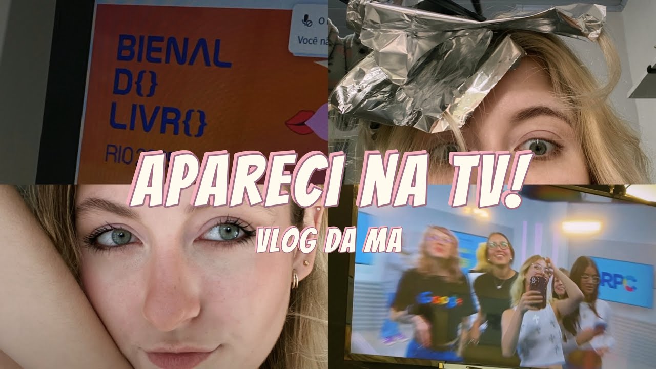 VLOG: influencer, estúdio de tv, recebidos, make e cabelo novo, etc.