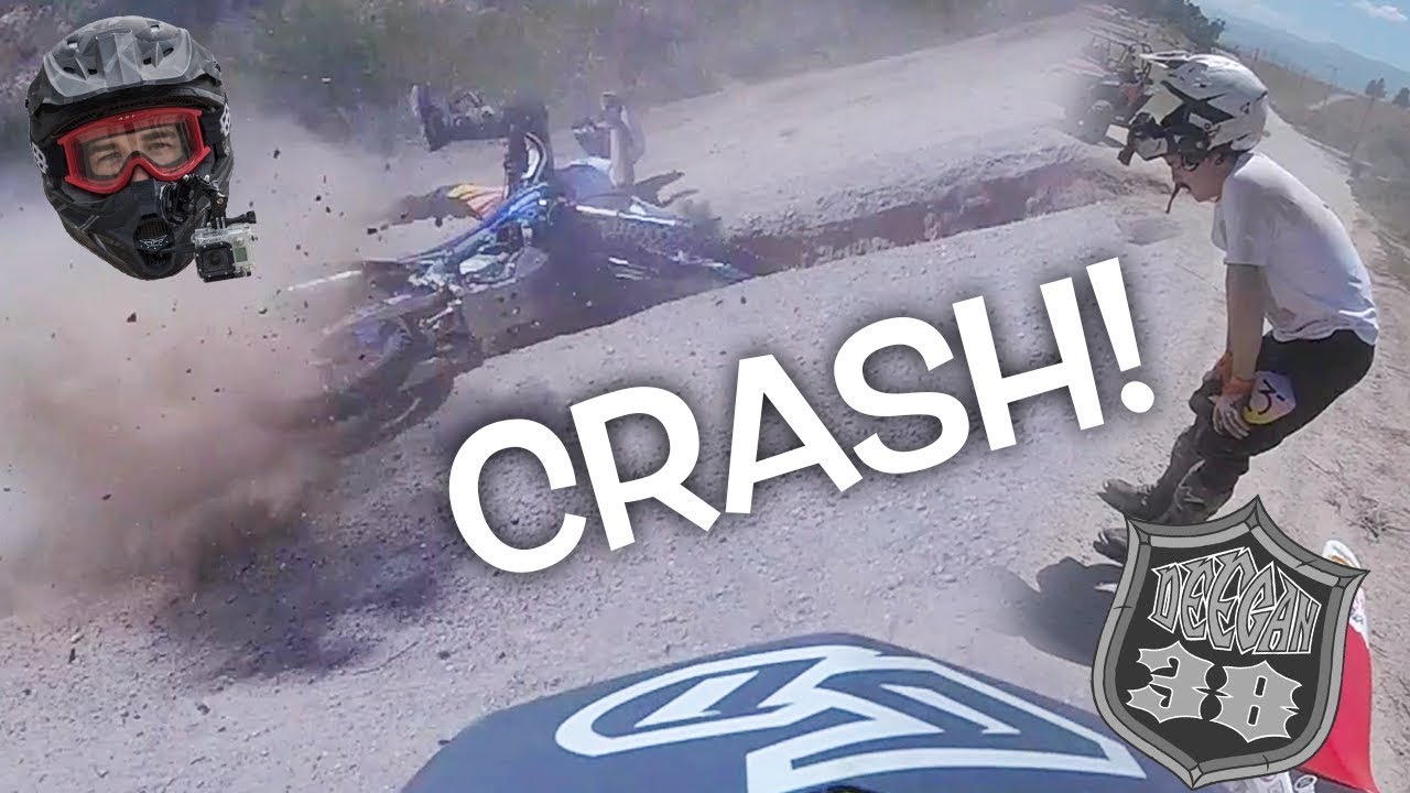 CRAZY DIRT BIKE CRASH CAUGHT ON TAPE!!! Fooligan goes down hard!
