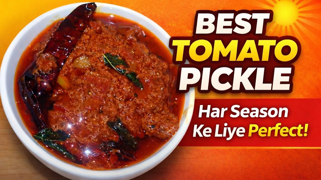 Ghar Ka Bana Tomato Pickle | Itna Tasty Ki Roti Chawal Sabke Saath Perfect