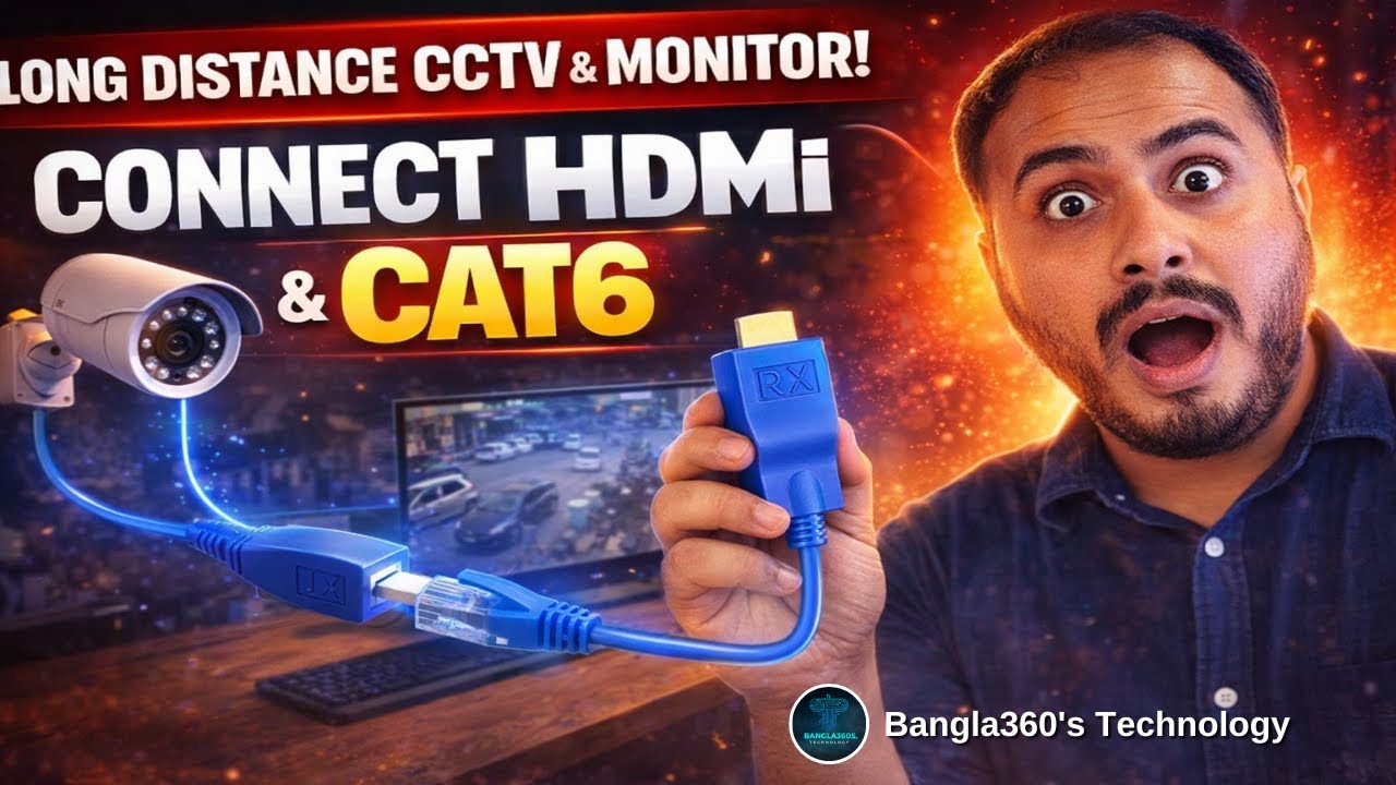 Turn Cat6 into HDMI | Direct CCTV-to-Monitor Hack That Actually Works!