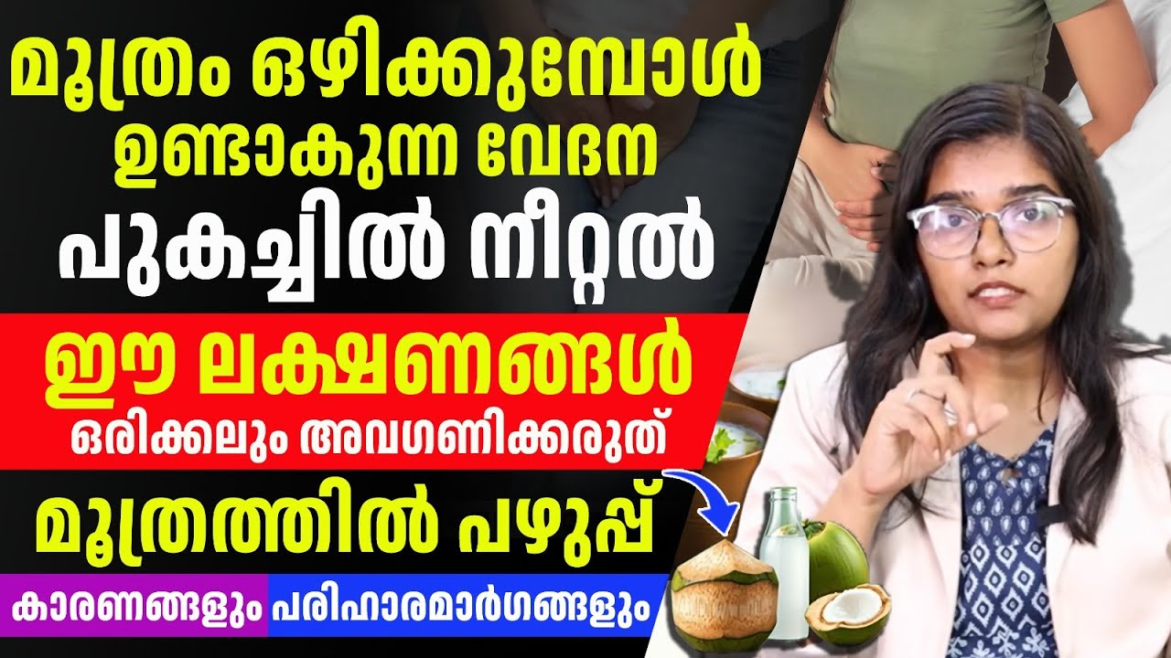 മൂത്രം ഒഴിക്കുമ്പോൾ ഉണ്ടാകുന്ന വേദന പുകച്ചിൽ നീറ്റൽ | മൂത്രത്തിൽ പഴുപ്പ് കാരണങ്ങളും പരിഹാരമാർഗങ്ങളും