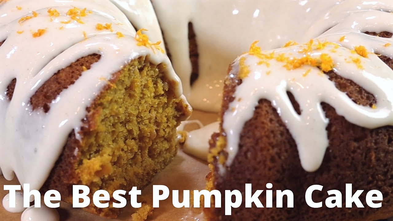 The Best Pumpkin Bundt Cake with Orange Cream Cheese Frosting