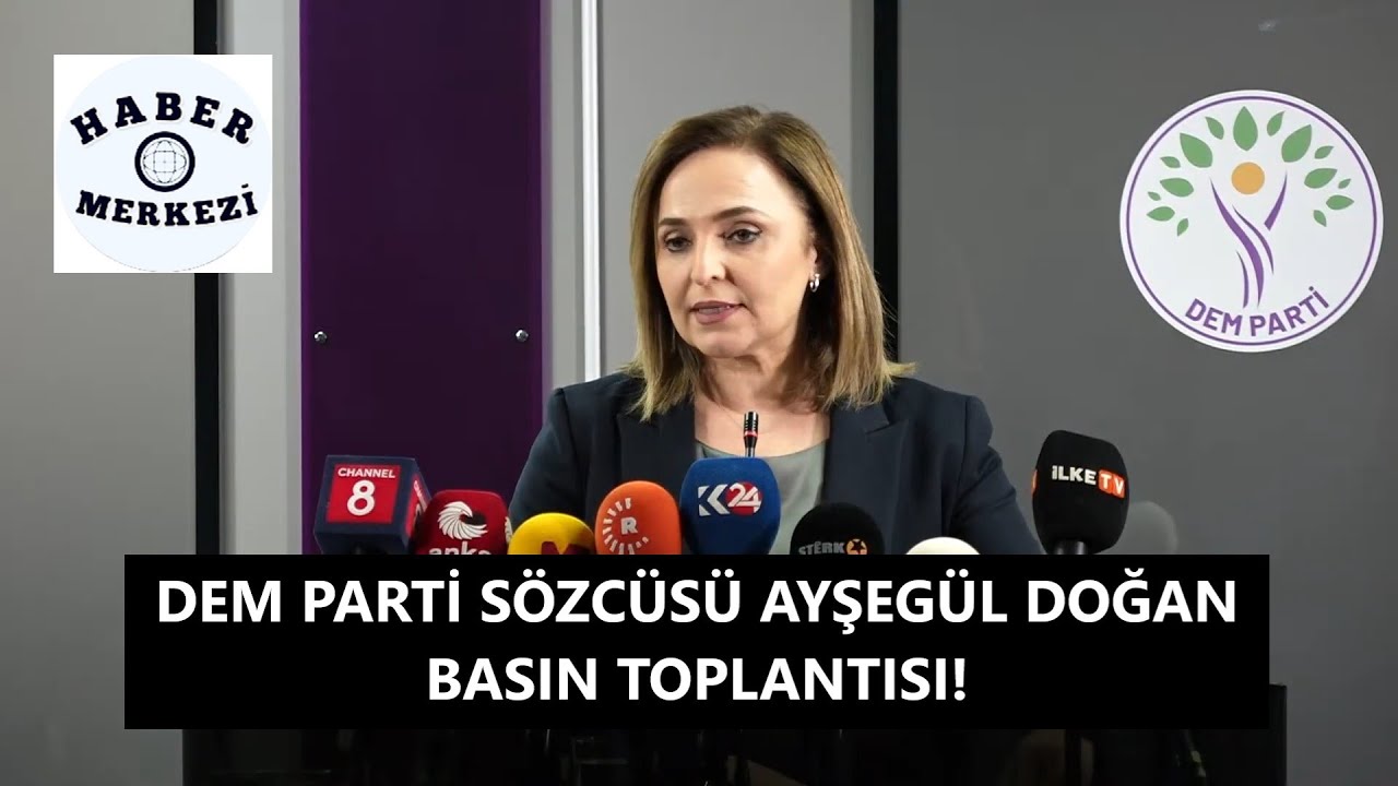 DEM Parti Sözcüsü Ayşegül Doğan, gündeme ilişkin açıklama yapıyor!