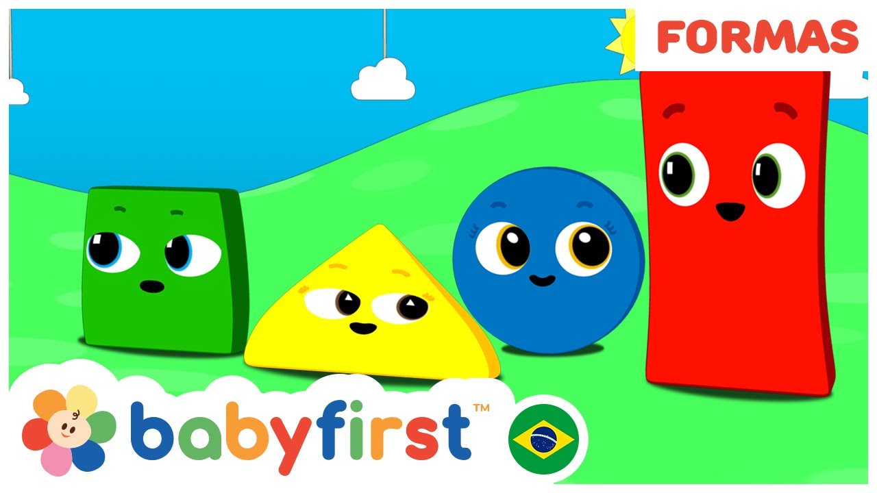 Aprenda as cores e as formas geometricas | Desenhos Educativos | BabyFirst Brasil
