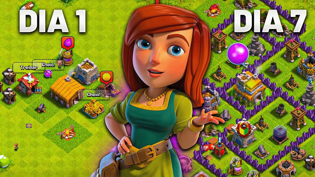 Como Começar Muito Bem no Clash Of Clans em 2025 MODO AVANÇADO