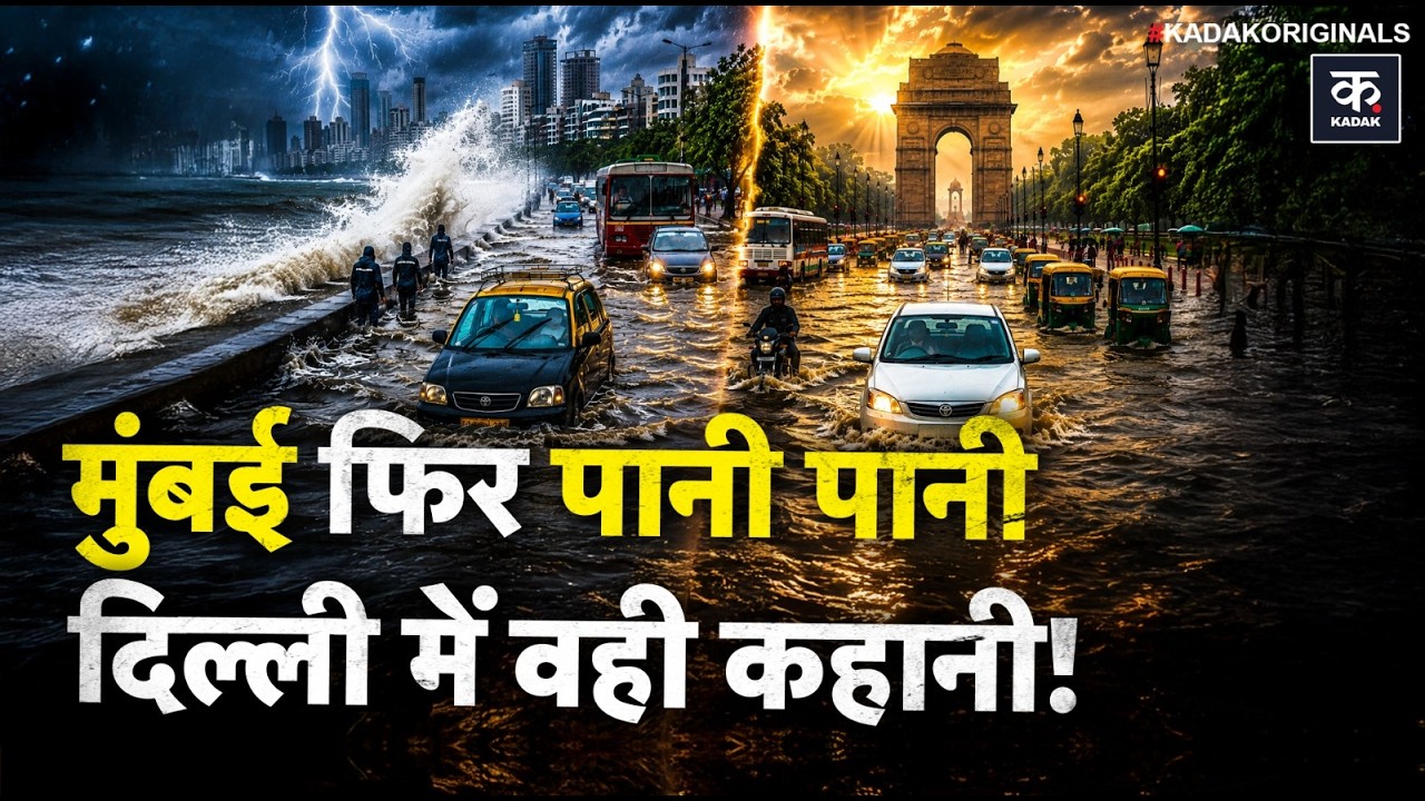 Mumbai Rain Alert: मुंबई पर डबल अटैक! 14 फीट हाई टाइड, रेड अलर्ट | Delhi Monsoon | Weather Update
