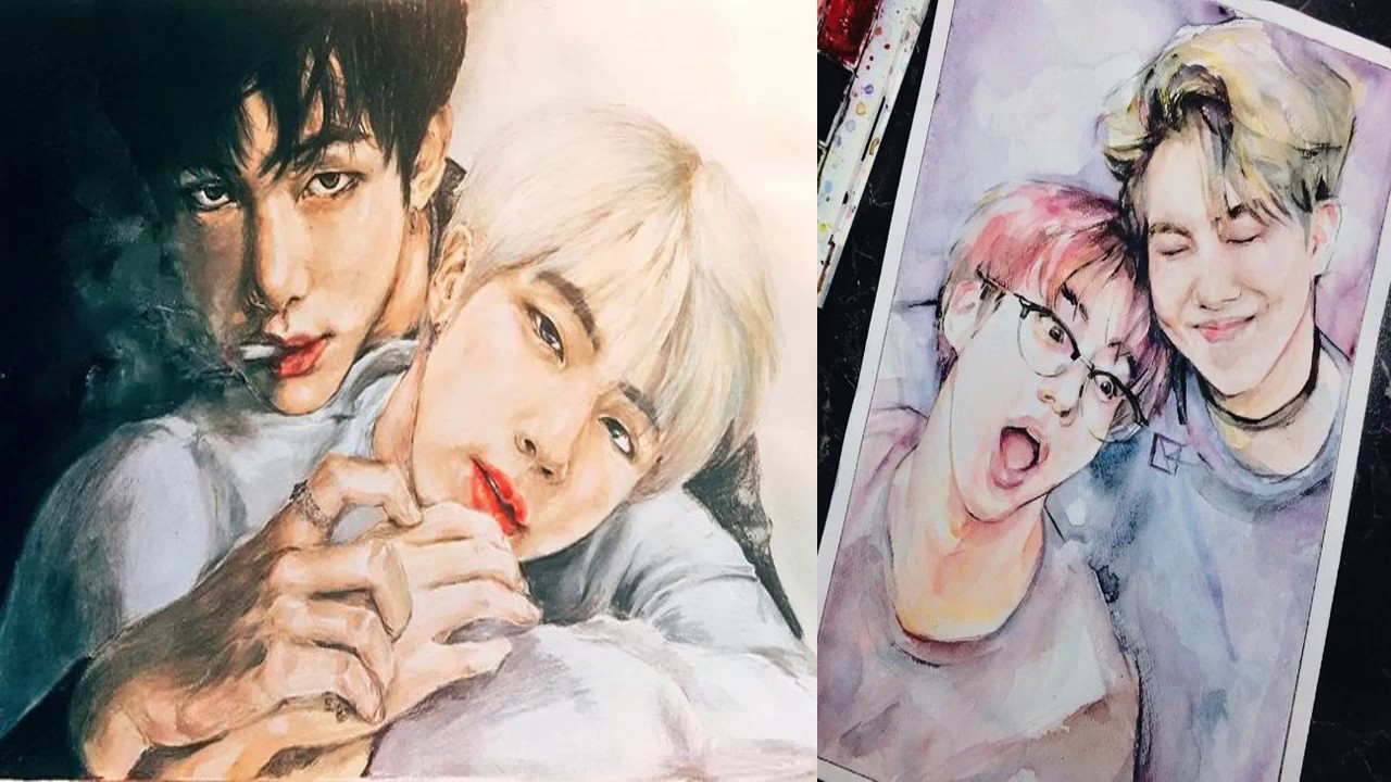 BTS fanart | as girls, vampires, bts ships etc