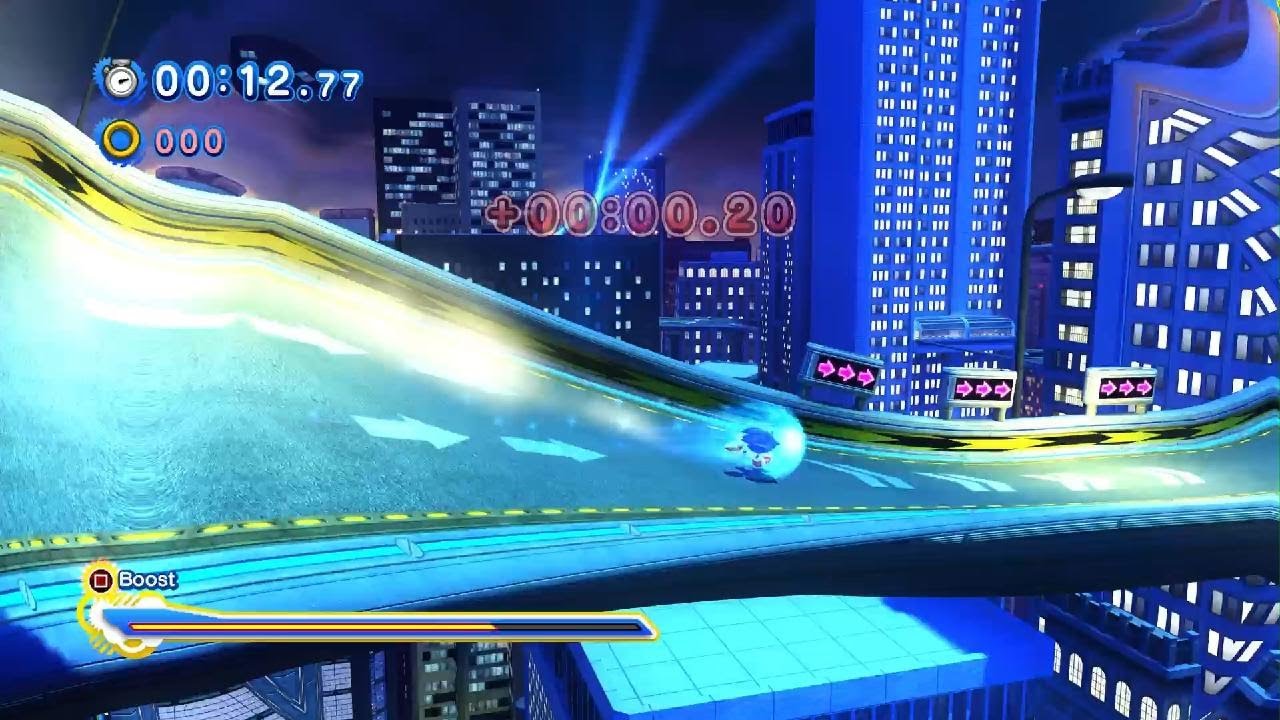 SONIC X SHADOW GENERATIONS Speed highway Act 2 Speedrun (Skills) 1:25:95