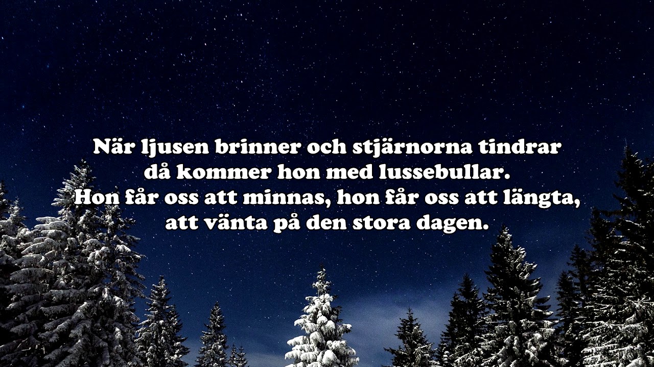 Lucia, så skynda dig på