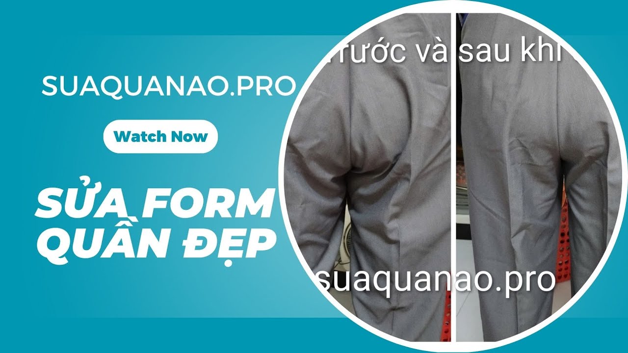 Hướng dẫn sửa form quần tây | Instructions for editing pants form | Sửa quần áo đẹp| suaquanao.pro