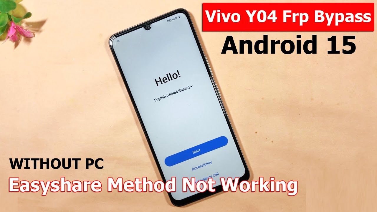 Vivo Y04 👍Android 15 Frp Bypass 2026 →New Method 📘 Vivo Y04 Frp Bypass Android 15