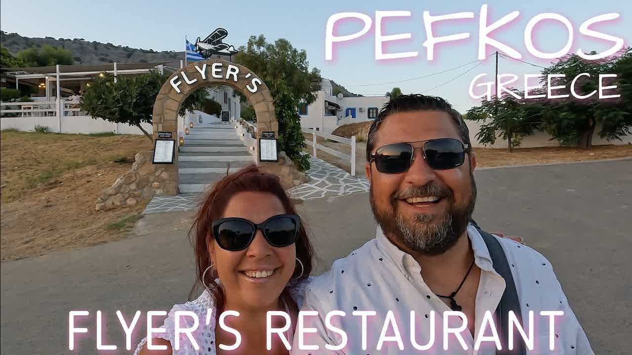 Best Place to Eat in Rhodes, Greece? FLYER'S RESTAURANT (Pefkos, Rhodos) Review