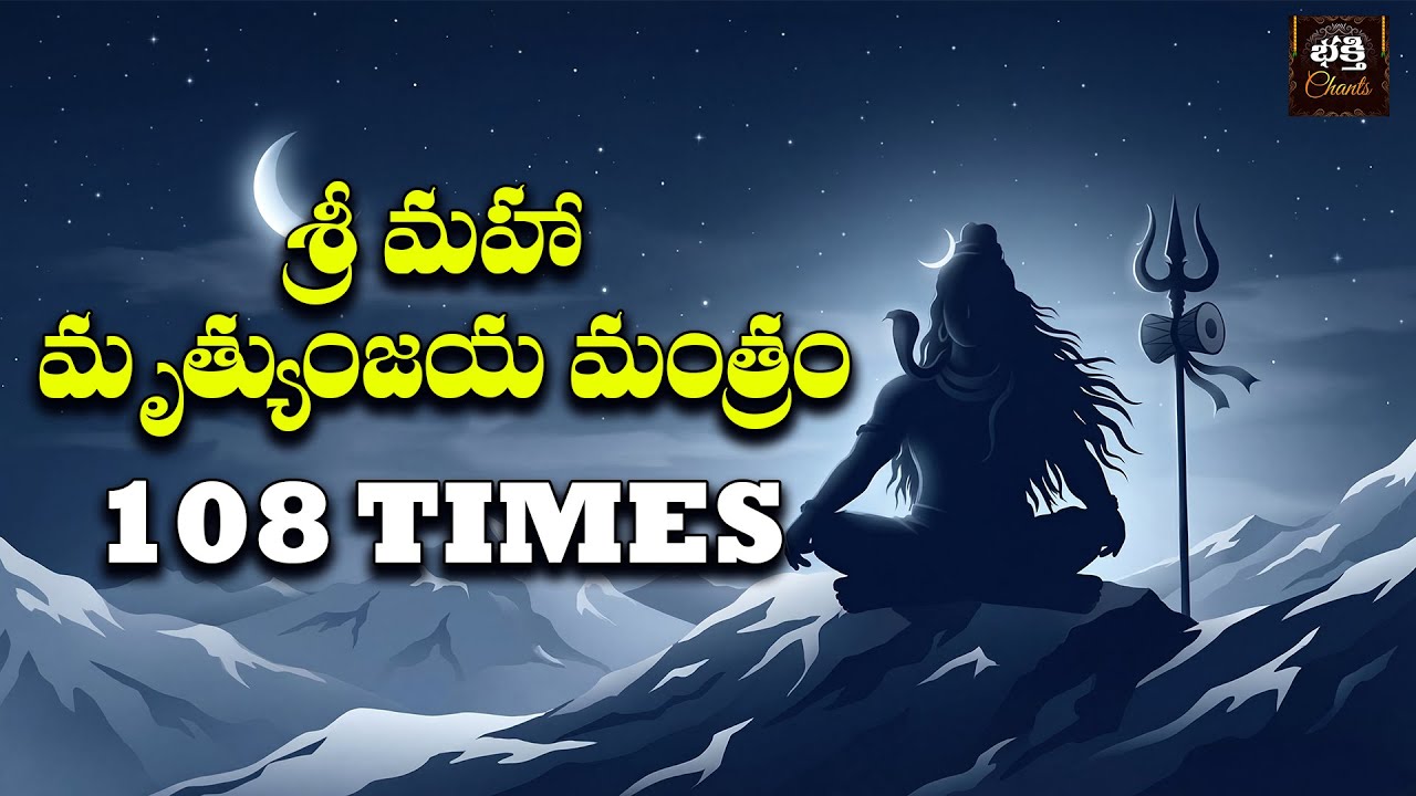 Sri Maha Mrutyunjaya Mantram Telugu | Somavaram Special | Lord Shiva Powerful Mantra