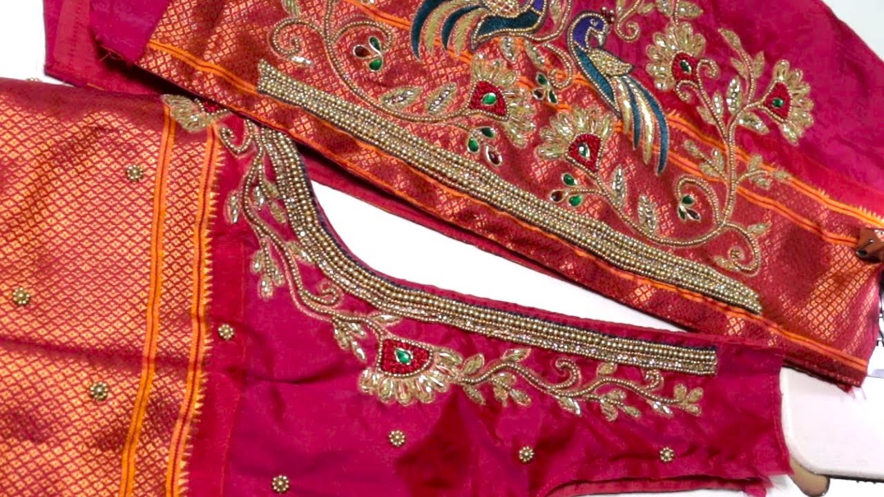 kalanjali paithani blouse design | work saree blouse designs