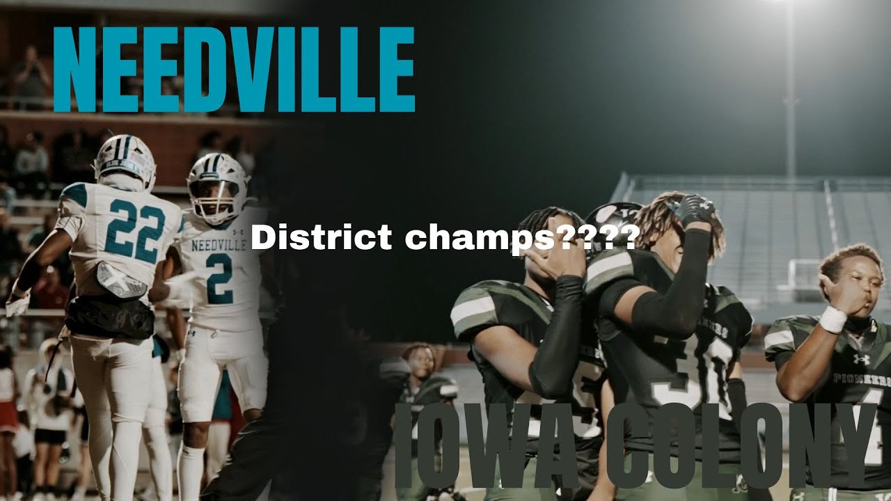 Iowa Colony vs Needville highshool ROAD TO DISTRICT CHAMPS‼️ this was a heated game‼️ 49-45
