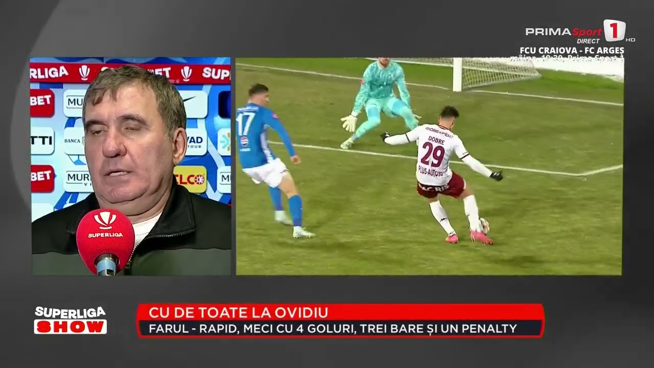 INTERVIU. Hagi, supărat după eşecul cu Rapid. Reacţia antrenorului Farului