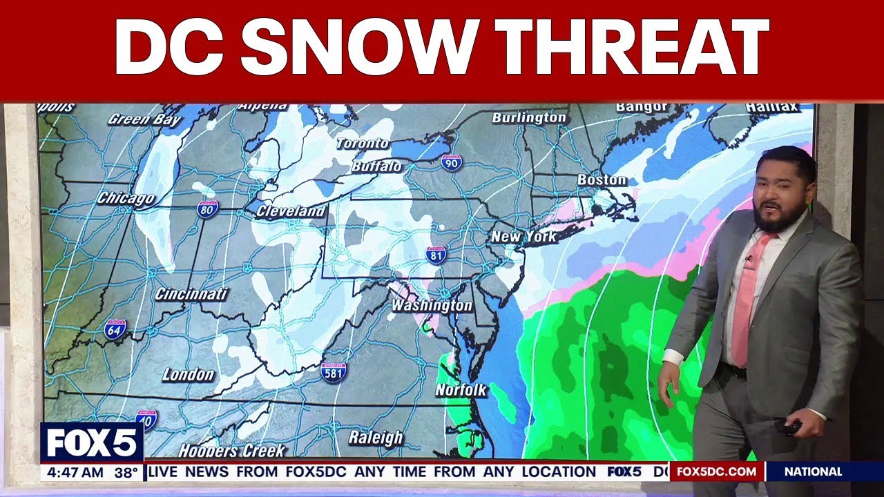 DC snow threat: Wintry mix possible Sunday into Monday