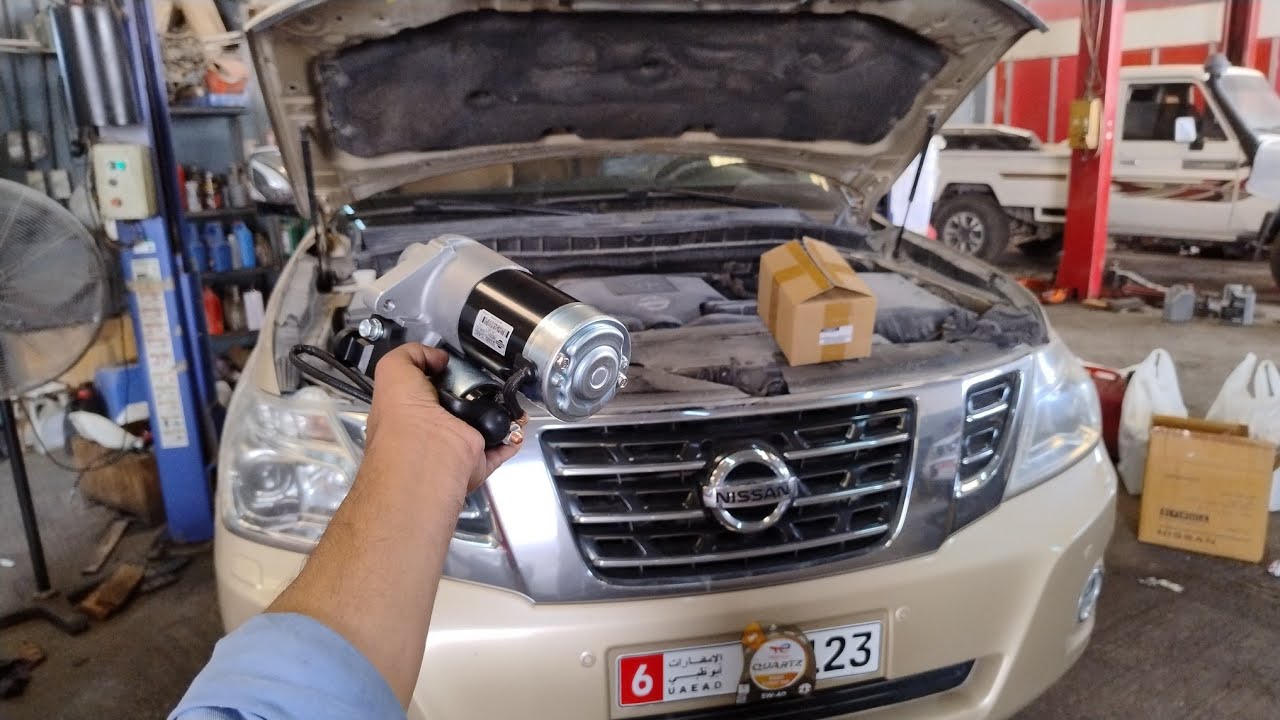 Nissan  Patrol  y62 Starter Motor  Replacement  Step by Step