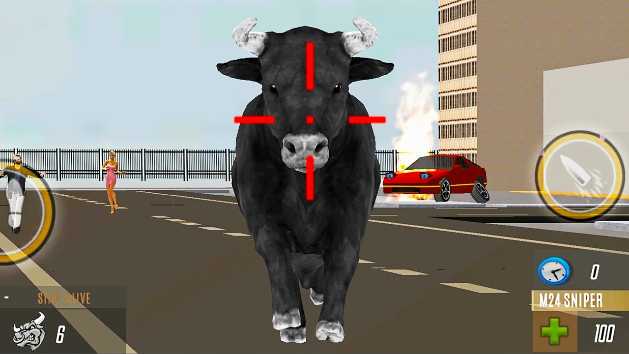 Angry Bull Attack Hunting Simulator 3D | Android GamePlay