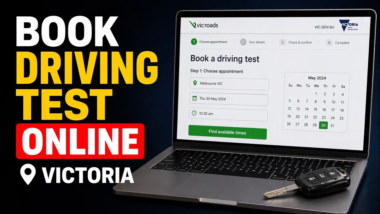 How to Book Driving Test Online Victoria | Victoria Driving Test Booking | Book Your Drive Test