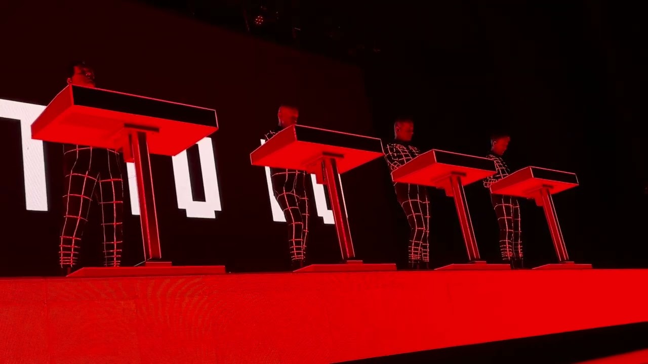 KRAFTWERK performing Trans Europe Express, We Are The Robots, and more in Austin, TX on 04/23/2025