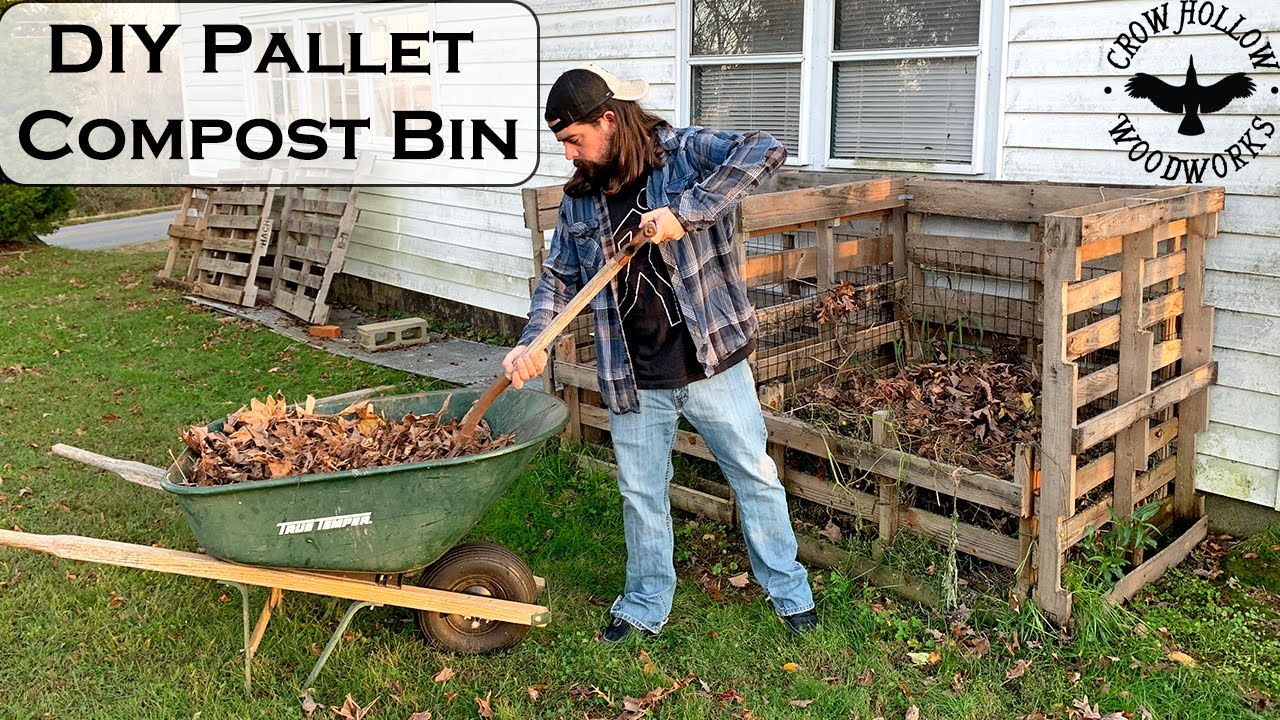 DIY Budget Pallet Compost Bin