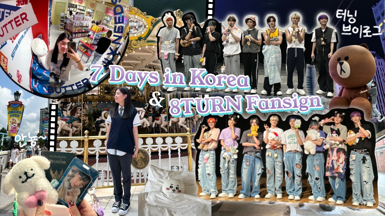 7 Days in Korea + 8TURN Fansign VLOG 🤍 | 에잇턴 대면팬싸 브이로그