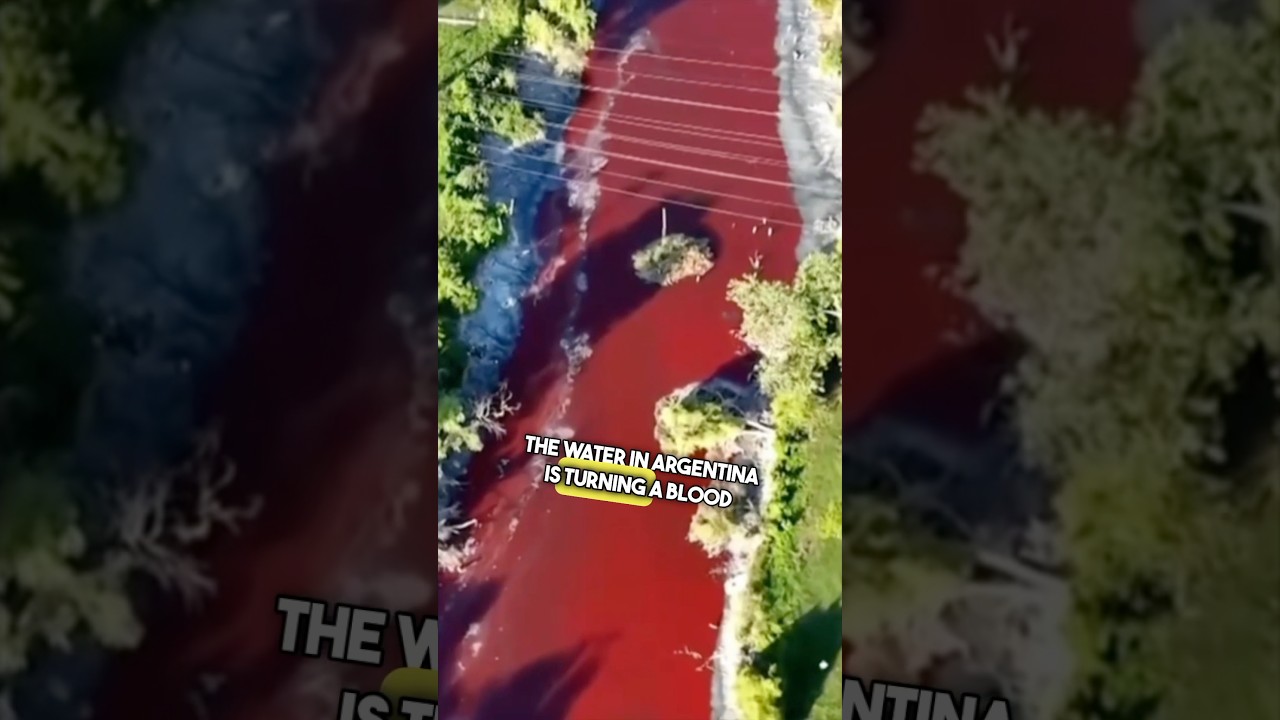 Вода в Аргентине становится красной 😳