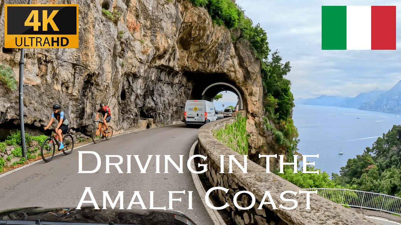 4K Scenic Drive in the Amalfi Coast Part 2 - Positano to Amalfi | Italy 2023